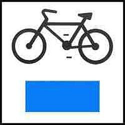 Niebieski szlak rowerowy w Sielpi